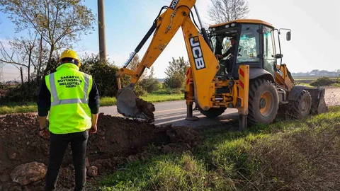 Sakarya'da Kanalizasyon Hattı Yenileniyor