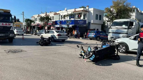Bodrum'da Motosiklet Kazası