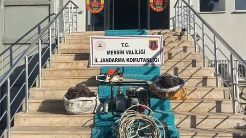 Mersin'de Kablo Hırsızlığı Operasyonu