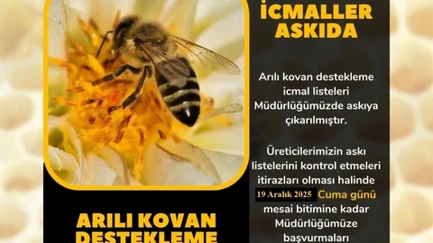 Söke'de Arıcılara İcmal Listesi Uyarısı