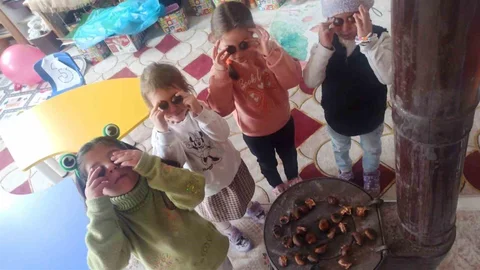 Kuşburnu İlkokulu'nda Kestane Sürprizi