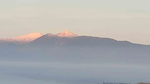 Emet Eğrigöz Dağı'nda Kar Manzarası
