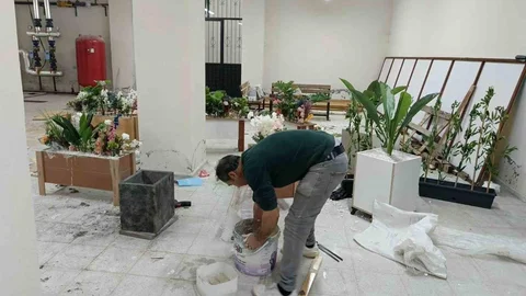 Adıyaman'da Atık Malzemelerle Okul Güzelleştiriliyor