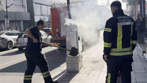 Aksaray'da Elektrik Panosunda Yangın Çıktı