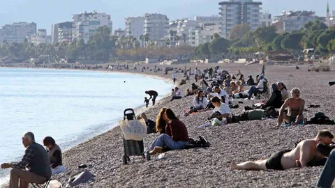 Antalya'da Sıcak ve Soğuk Hava Farklılığı