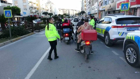 Manavgat'ta Motosiklet Denetimi Yapıldı