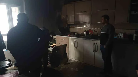Batman'da Evde Yangın Çıktı