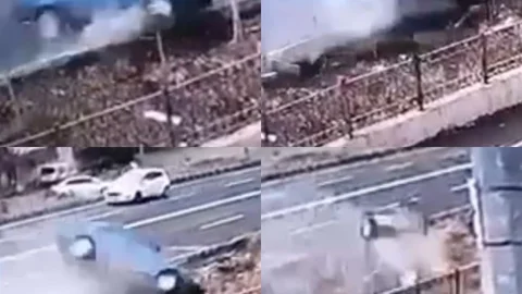 Kahramanmaraş'ta Otomobil Drenaj Kanalına Uçtu