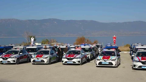 Burdur'da Güvenlik Araçları Teslim Edildi
