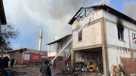 Bilecik'te Yangında Hayvanlar Kurtarıldı