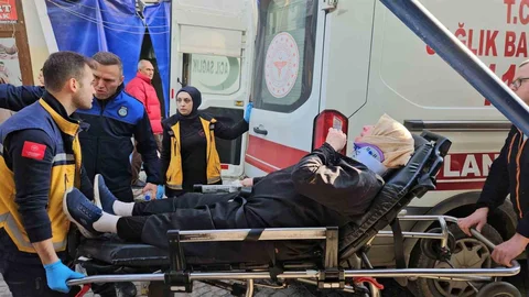 Edirne'de Kadın Düşerek Yaralandı