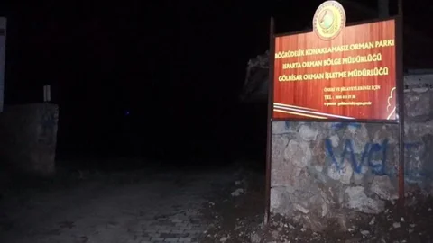 Burdur'da Gökyüzünde Beliren Işıklar