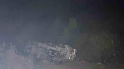 Karabük'te Beton Mikseri Uçuruma Düştü