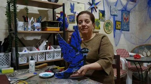 Gaziantep'te Mozaik Sanatı ile Yükselmek İstiyor