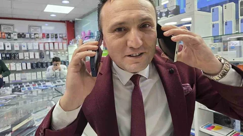 Samsun'da Telefoncu Sevinci