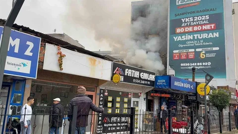 Bursa'da Pide İmalathanesinde Yangın Çıktı