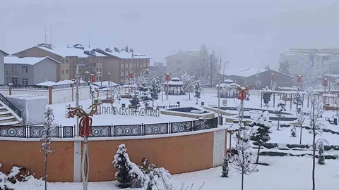 Hakkari'de Kartpostallık Kar Manzaraları