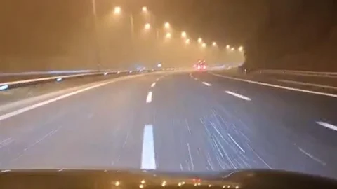 Bolu Geçişinde Tipi Şeklinde Kar Yağışı