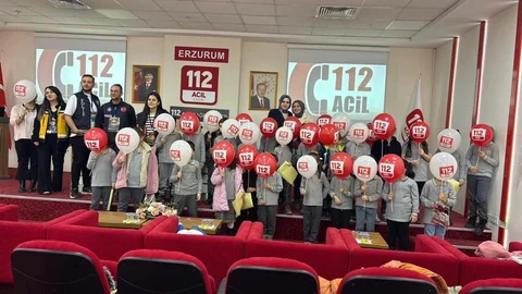 Erzurum'da 112 Farkındalık Etkinliği