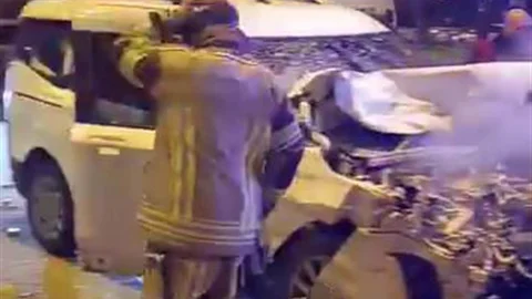 Diyarbakır'da Zincirleme Trafik Kazası