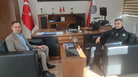 Başkan Sofu'dan, İlçe Emniyet Amirliği'ne Atanan Günay'a "Hayırlı Olsun" Ziyareti
