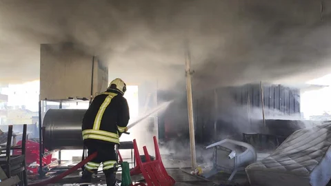 Kırıkhan'da Çatı Yangını