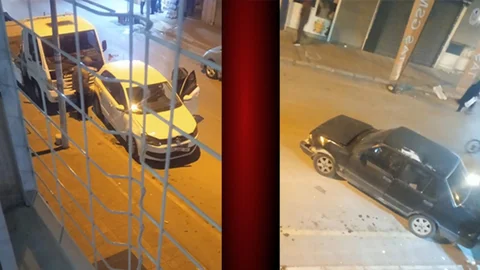 Yeni Mahalle'de Zincirleme Kaza: Önce Çarpıştılar, Sonra Park Halindeki Kamyonete Vurdular!