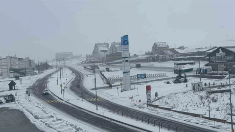 Erciyes'te Kar Yağışı Sevinci