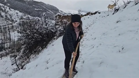 Erzincan'da Kar Yağışı Etkili Oldu