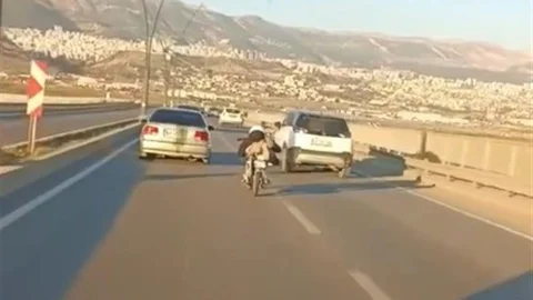 Kahramanmaraş'ta Tehlikeli Motosiklet Sürüşü