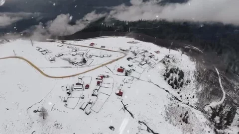 Düzce Yüksek Kesimlerinde Kar Yağışı