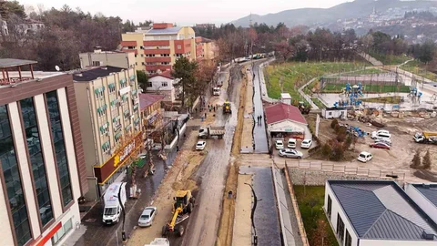 Karabük’te Cadde Yenileme Çalışmaları