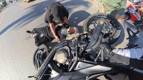 Mersin'de Motosiklet Kazası