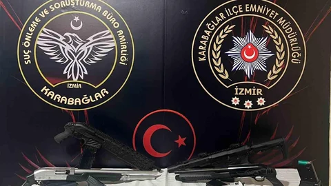 İzmir'de Silah ve Uyuşturucu Operasyonu