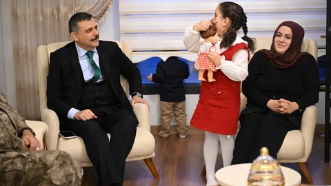 Erzurum'da Şehit Ailesine Ziyaret Yapıldı