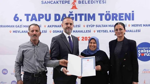 Sancaktepe'de Tapu Dağıtımı Gerçekleşti
