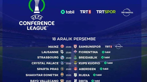 UEFA Konferans Ligi Maçları İstanbul'da Yayınlanacak