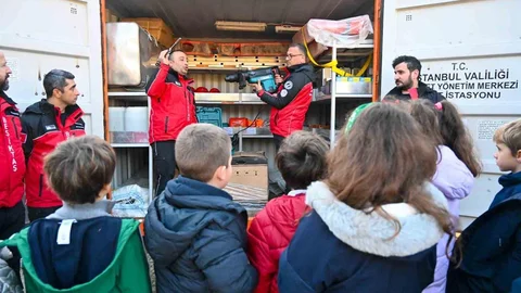 Beşiktaş'ta Miniklere Afet Bilinci Eğitimi Verildi