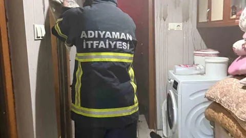 Adıyaman'da Ev Yangını Çıktı