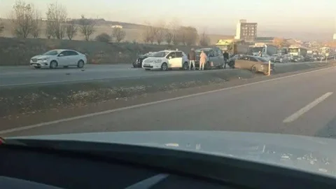 Elmadağ'da Zincirleme Trafik Kazası