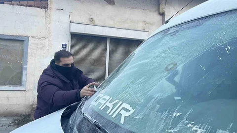 Sivas'ta Buzlu Hava Etkili Oldu