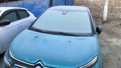 Eskişehir'de Araç Camlarında Buzlanma Başladı