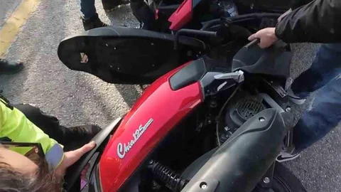 Eskişehir'de Motosiklet Kazası