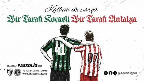 Kocaeli'de Kocaelispor - Antalyaspor Maçı
