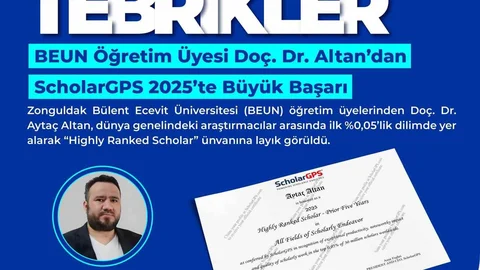 Doç. Dr. Altan, Zonguldak'ta Önemli Başarıya İmza Attı