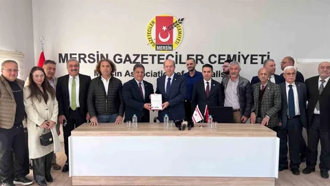 KKTC Cumhurbaşkanı Tatar Mersin'de Açıklamalarda Bulundu