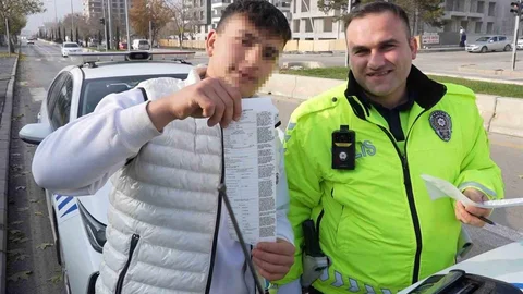 Kırıkkale'de Ehliyetsiz Sürücü Dronla Yakalandı