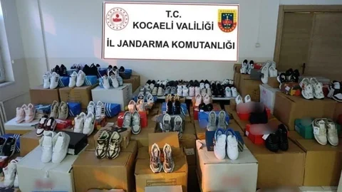 Kocaeli'de Sahte Ayakkabı Ele Geçirildi