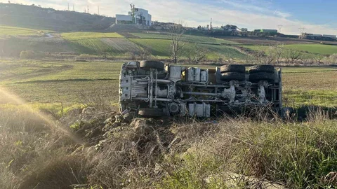 Tekirdağ'da Kamyon Kazası Yaşandı