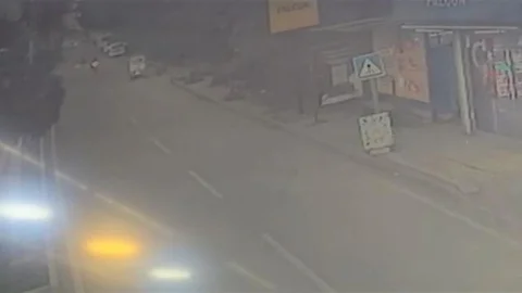 Adana'da Motosiklet Kazası Görüntüleri Yayınlandı